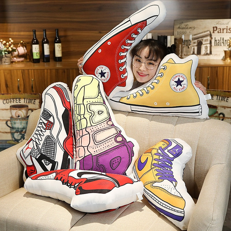 Retro Anchor Sneaker Pillow